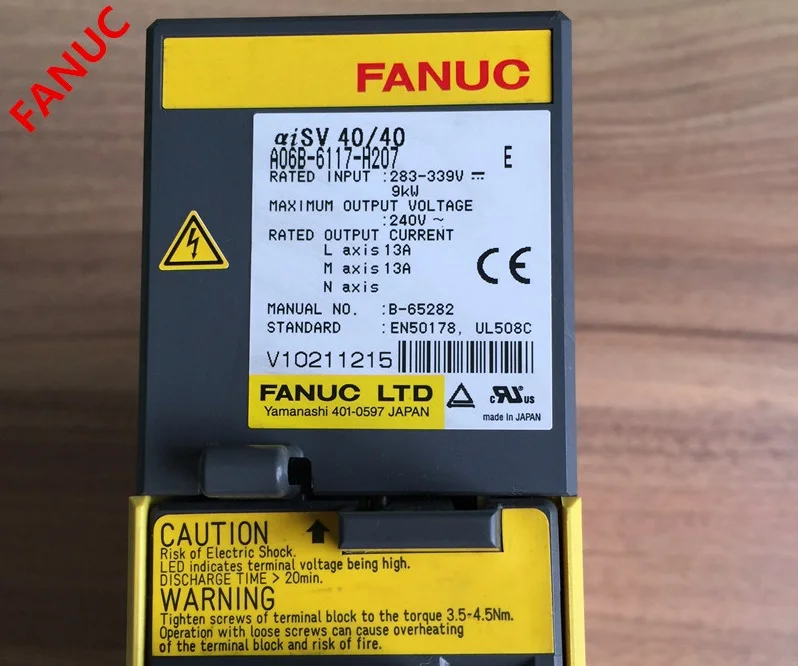 

FANUC A06B-6117-H207 SERVO AMPLIFIER MODULE Alpha motor driver
