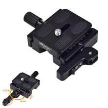 Алюминий CNC 1/4 ''& 3/8'' винт камеры быстросъемная пластина+ Зажим адаптер крепление для DSLR штатив монопод шаровая Головка Arca Swiss