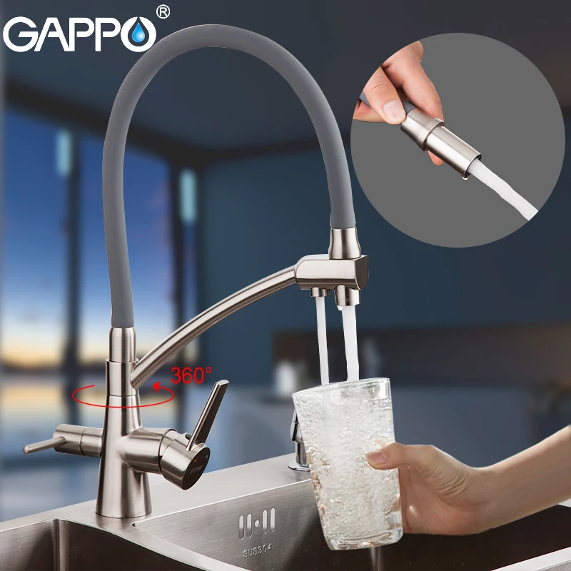 

GAPPO kitchen faucet water crane kitchen sink faucet with filtered water tap Brass Kitchen mixer taps faucet filter