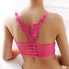 Sujetador sin aros con espalda descubierta para Mujer, Top con Push-Up cortado, Bralette blanco y negro acolchado, lencería sin costuras de 3/4 tazas ► Foto 3/6