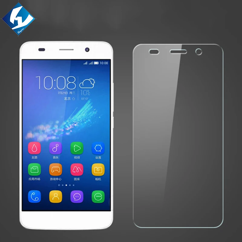 For Huawei Y3 2017 L02 L03 L22 L23 5.0" Tempered glass screen protector film Lhoyern Brand OTG adapter for gift 2 pcs/lot