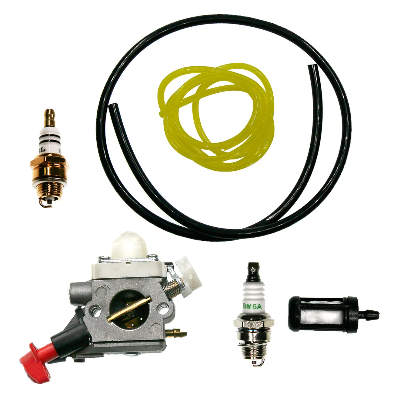 Carburetor Spark Plug Fuel Hose for Stihl FS56C FS70 FC56C FC70