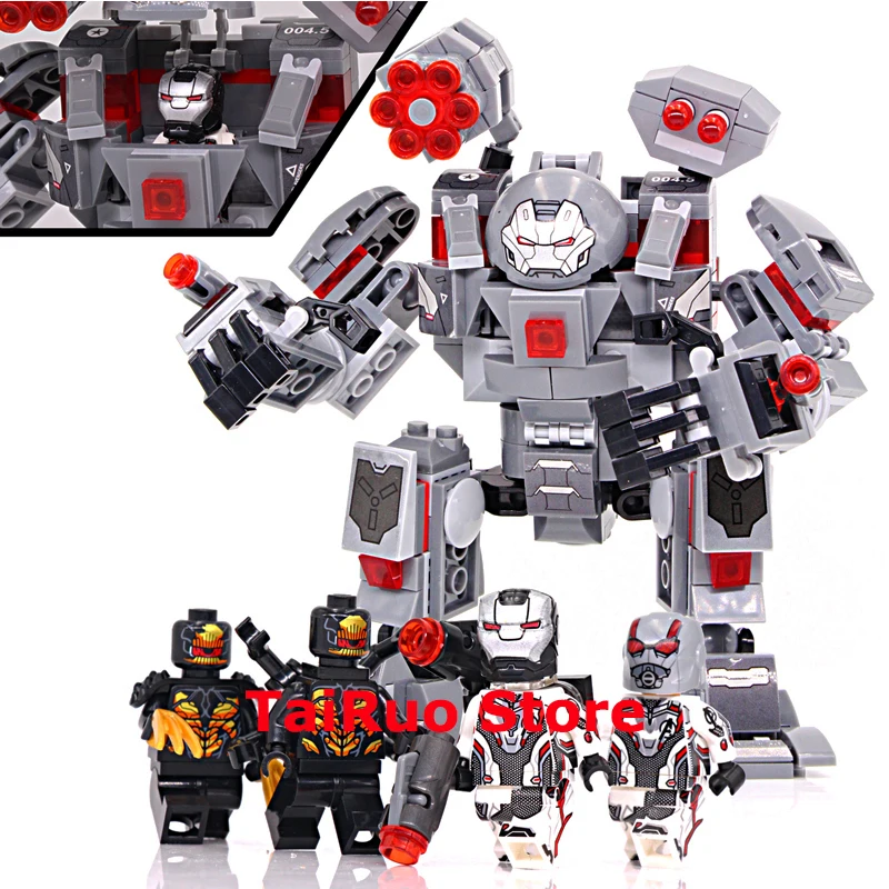 

New Movie Superheroes Avengers 4 fit Hulkbuster compatible legoings 76123 marvel avengers endgame figures Building Blocks Toys