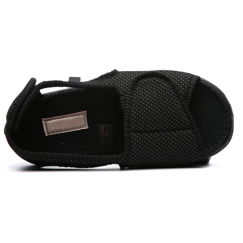 Sapatos de Cuidados de Saúde da Diabetes da Primavera e do Outono Inchando Upturned Deformação Pode Usar Sapatos Planos Respiráveis Preto pé Mod. 1234767 8 da primavera e do outono, pé inchando