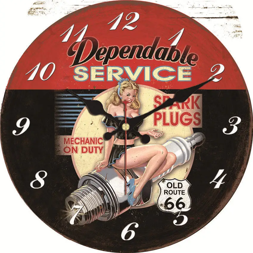 Потертый шик, целующаяся парочка настенные часы, винтажные настенные часы, настенные часы домашний декор, настенные часы современный дизайн - Цвет: Woman Wall Clock 25