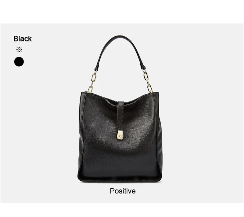 Soft Leather Women's Top-handle Bag Shoulder bag Genuine Leather Ladies Hand Bags Large Black Handbags for Women bolsa