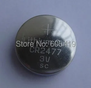 

Wholesale-500pcs/Lot CR2477 3v lithium button cell battery coin cells high power 100% Fresh for Watches, heart rate monitor