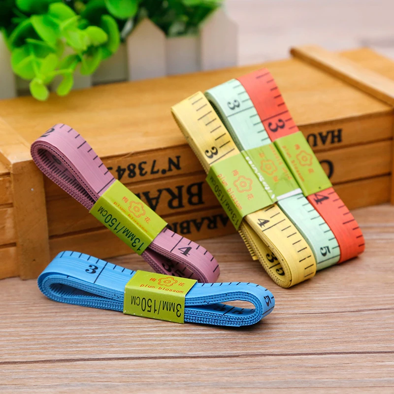 

2 PCS Useful Body Measuring Ruler Sewing Tailor Tape Measure Soft 60 Inch 1.5M Sewing Ruler Meter Measuring Tape New