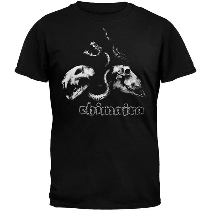 

Linen Shirts O-Neck Men Chimaira Skulls Comfort Soft Short Sleeve Shirt