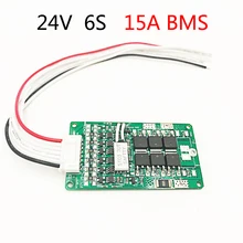 6 S 24V 15A BMS 25,2 V литиевая батарея электрический велосипед BMS 24V 8Ah 10Ah 12Ah литий-ионный аккумулятор с функцией баланса