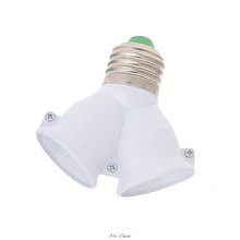 E27 к двойной E27 Цоколь удлинитель адаптер конвертер светодиодный светильник лампа