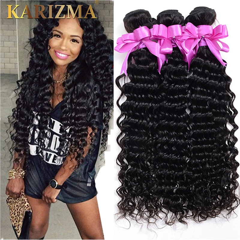 

Rosa Hair Products Brazilian Virgin Deep Curly Human Hair,4Pcs Brazilian Deep Wave Bundles,Free Ship Kinky Curly Brazillian Hair