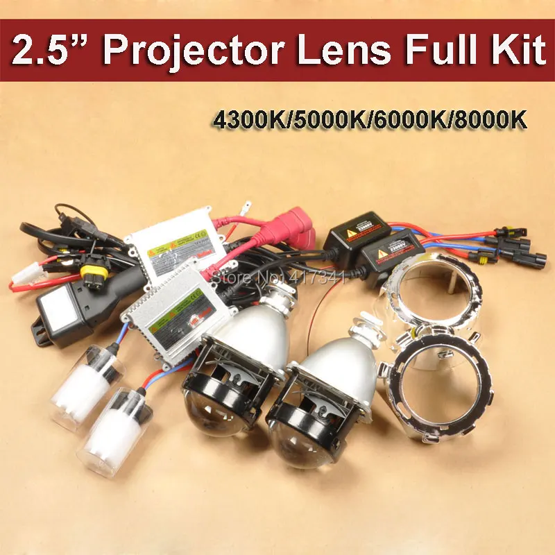 Leader Full Metal 2.5 inches Mini HID Bi xenon Projector Lens Super