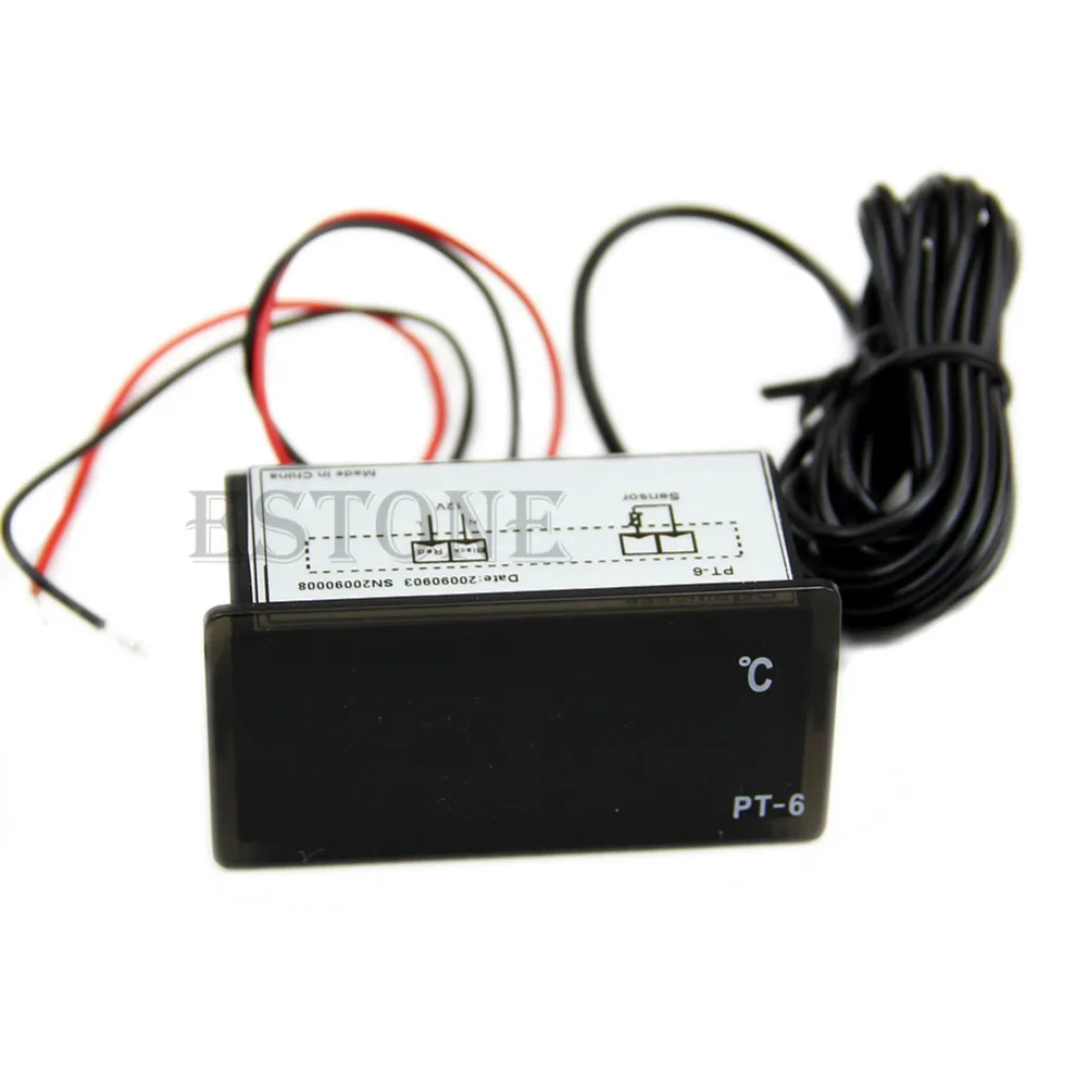 

Vehicle Digital Thermometer Car LED Meter Probe -40~110 centigrade 12V New