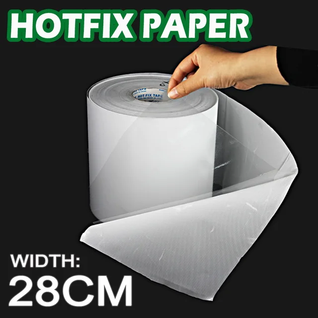 28CM wide Hot fix paper tape iron on heat transfer film super adhesive
