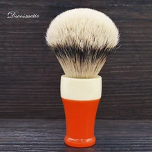 DS 26 мм двухцветная Ручка Кисть из серебристого барсучьего волоса волос узел щетка для лица для Для мужчин бритья