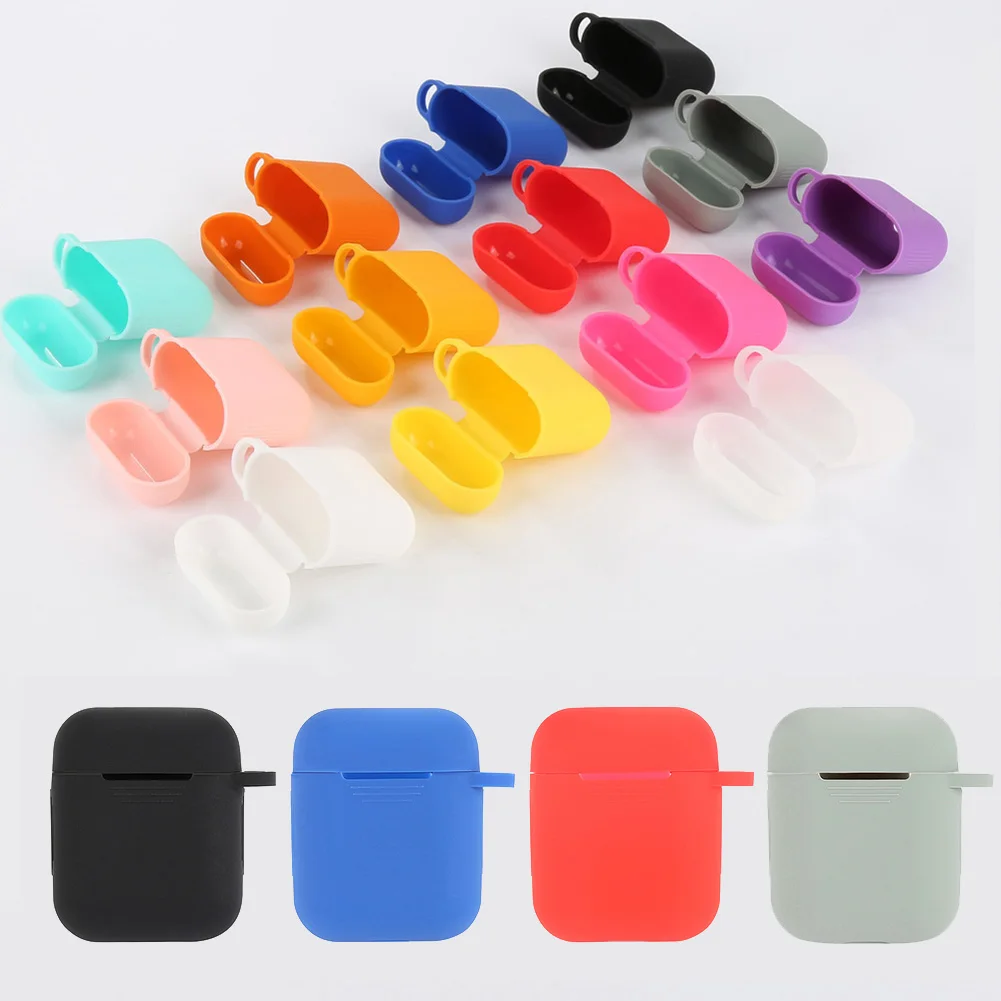 

Soft Silicone Case For Apple Airpods Shockproof Cover For Apple AirPods Earphone Cases Ultra Thin Air Pods Protector Case