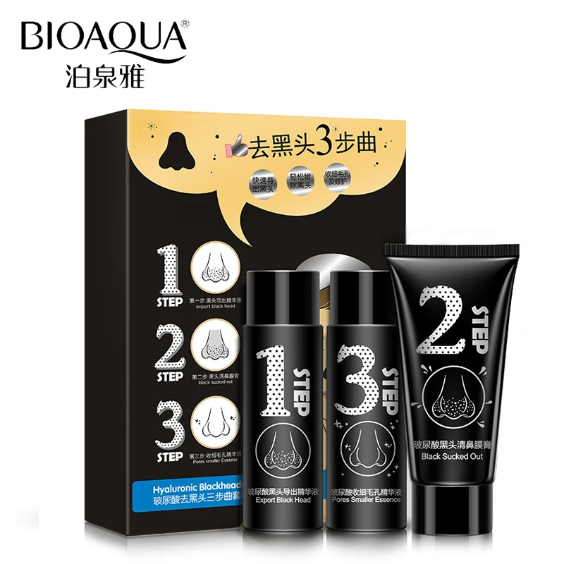Бренд BIOAQUA 3 шт./компл. маска для удаления черных точек носа и лица Уход за кожей