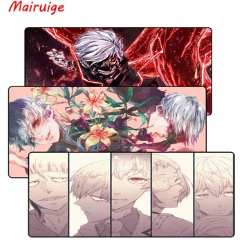 

Mairuige 900*400*3mm Tokyo Ghoul Anime Large Mouse Pad Overlock Edge Big Gaming mouse Pad Send BoyFriend the Best Gift 40x90cm