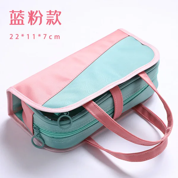 Blue pink Чехол для карандашей, большой чехол для карандашей, чехол для карандашей, чехол для карандашей - Цвет: Blue pink
