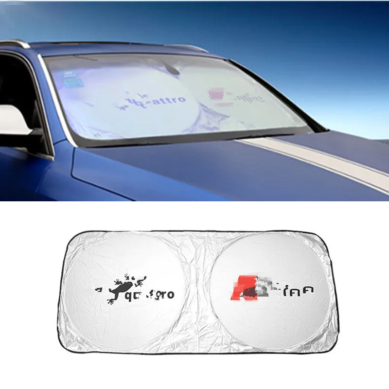 

Car Front Windshield Sunshade Accessories For Audi S line A3 A4 B6 B5 A1 B7 B8 A7 Q3 Q5 Q7 S4 RS4 A5 S5 RS5 S6 S7 SQ5 8R A8 TT