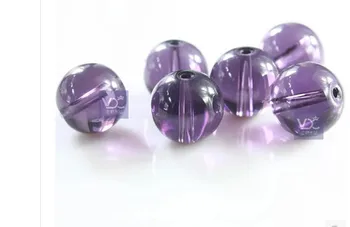

Violet smooth bead curtain bead DIY gourd partition materials wholesale crystal lamp accessories 8MM