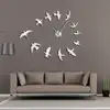 Decorative Mirror Wall Clock Flying Birds Wall Clock Modern Design Luxury Frameless DIY Large Clock Wall Watch Nature Room Decor ► Photo 1/6