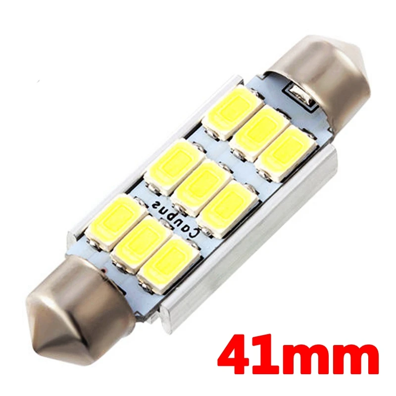 36 мм 39 41 C10W C5W CANBUS автомобильный фестонный lamp 9 SMD 5630 5730 LED безотказный купол