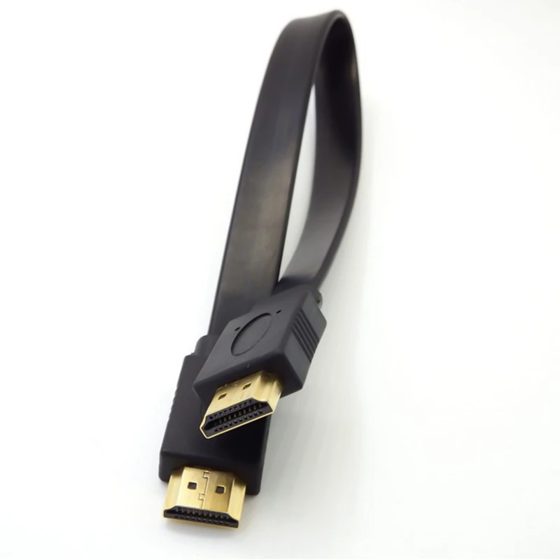 1 шт. Высокое качество 30 см Full HD короткий кабель HDMI Поддержка 3D штекер плоский Шнур