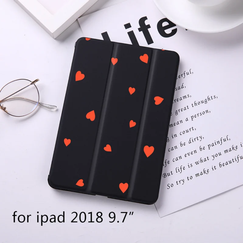 Роскошный Магнитный чехол-книжка с сердечком и фруктами для Apple iPad 9," чехол для iPad 9,7" из искусственной кожи складной чехол-книжка для планшета - Цвет: B200095-BIP