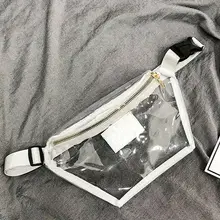 Новые прозрачные ПВХ Сумки на пояс для женщин девочек Повседневная Сумка Фанни грудь прозрачные сумки на плечо трендовые дамские поясные сумки Bolso