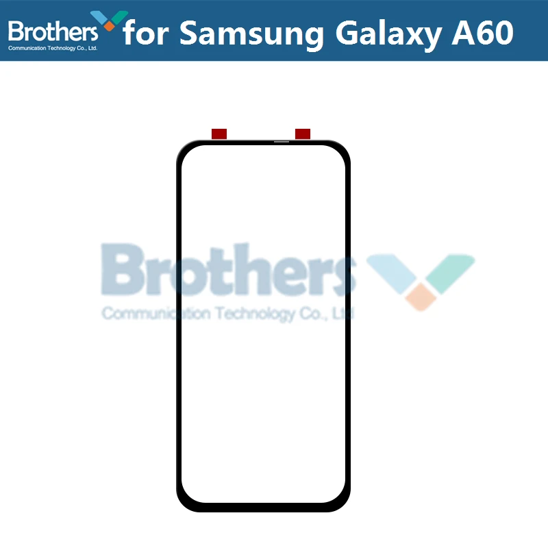 Передняя внешняя стеклянная линза для samsung Galaxy A10 A20 A30 A40 A50 A60 A70 A90 сенсорный экран стекло Передняя ЖК-стекло Замена объектива - Цвет: 1pcs for A60