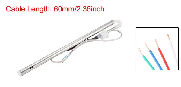 Uxcell Water Probe Temperature Level Sensor for Solar Energy Water Heater Controller Stainless Steel Side/Top Mounting 2/4 Cores 4 Cores Top Mounting