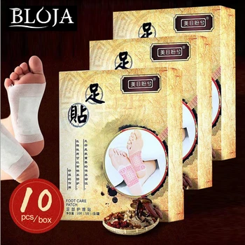 

10pcs Heath Care Detox Foot Patch to Improve the Sleep, Skin Quality, Beauty, Slimming good Effect one box