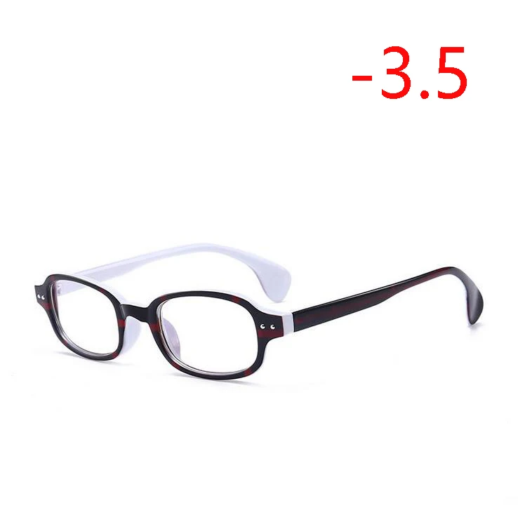 1-1,5-2-2,5-3-3,5-4,0 заклепки близорукость очки со степенью женщин мужчин с коротким зрением близорукие ПК Рецептурные очки - Цвет оправы: Myopia 350