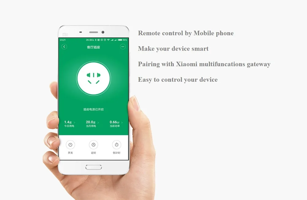 Xiaomi Mijia Smart WiFi Socket Plug Zigbee Version-2