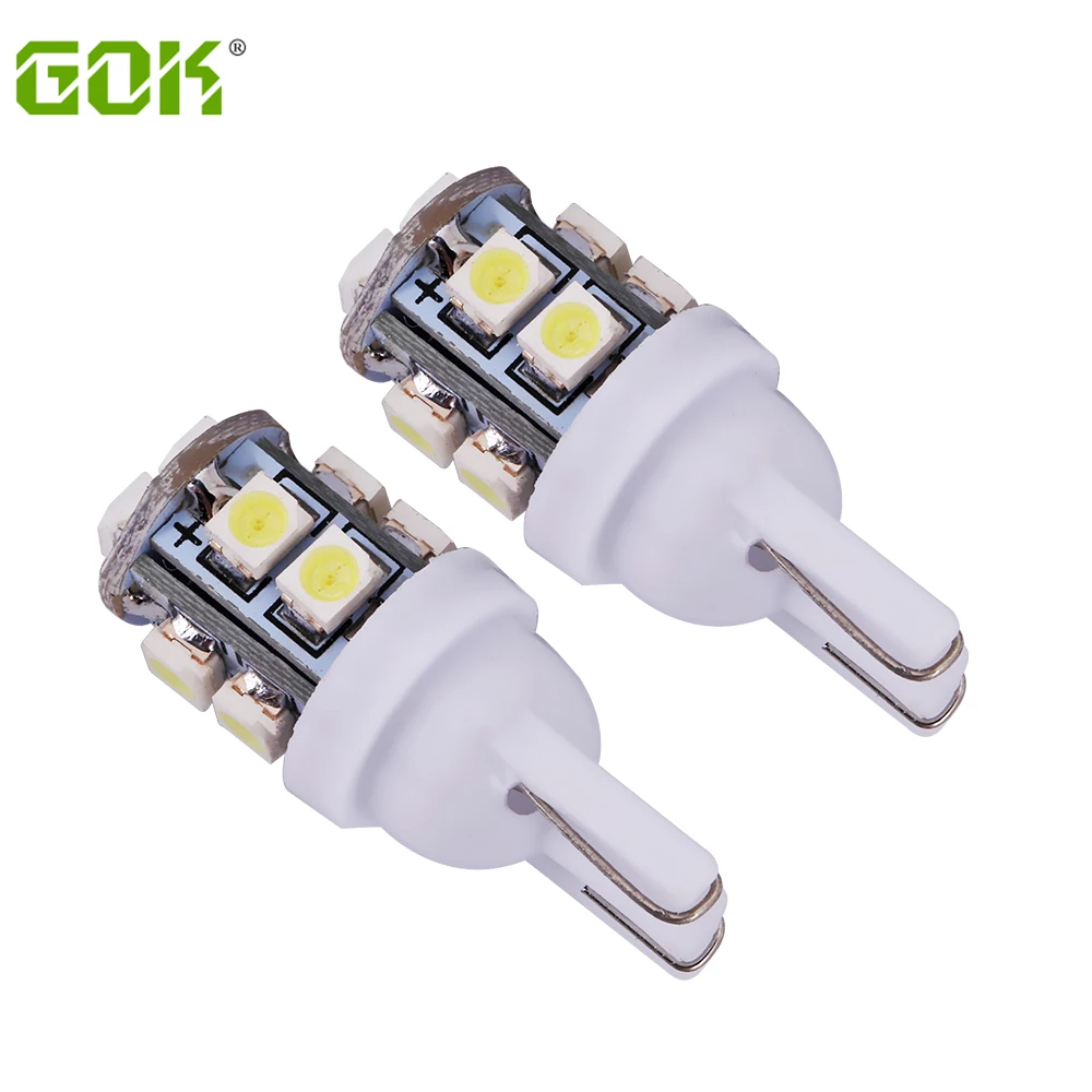 Автомобильный светодиодный светильник 100 шт./лот T10 10smd W5W 168 194 1210 3528 SMD t10 10
