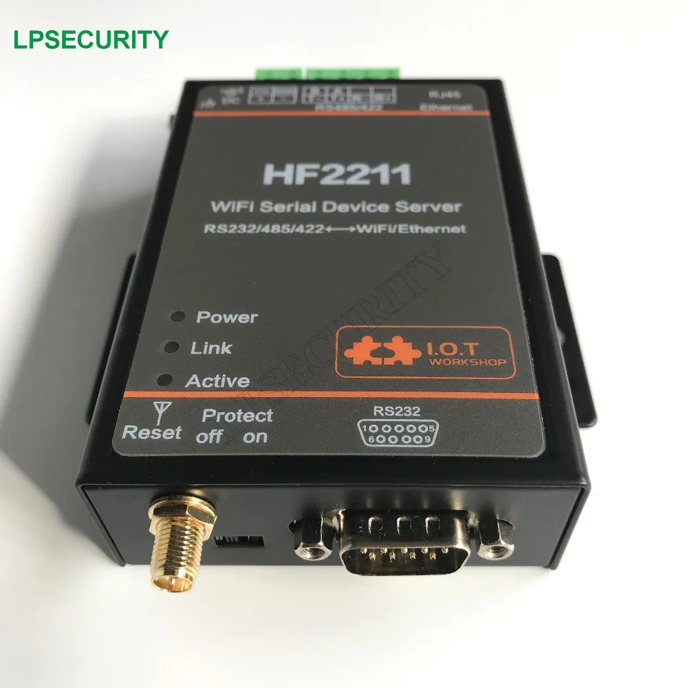 Вход WideDC 5 ~ 36VDC Modbus TCP / RTU Inter RS422 RS232 485 до Wi Fi модели HF2211|input|interchangeable |