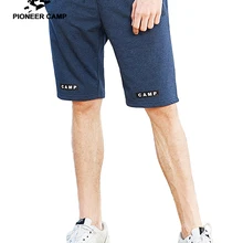 Пионерский лагерь повседневные мужские шорты с буквенным принтом брендовая одежда джинсовые синие тонкие летние хлопковые шорты качественные мужские бермуды ADK802137