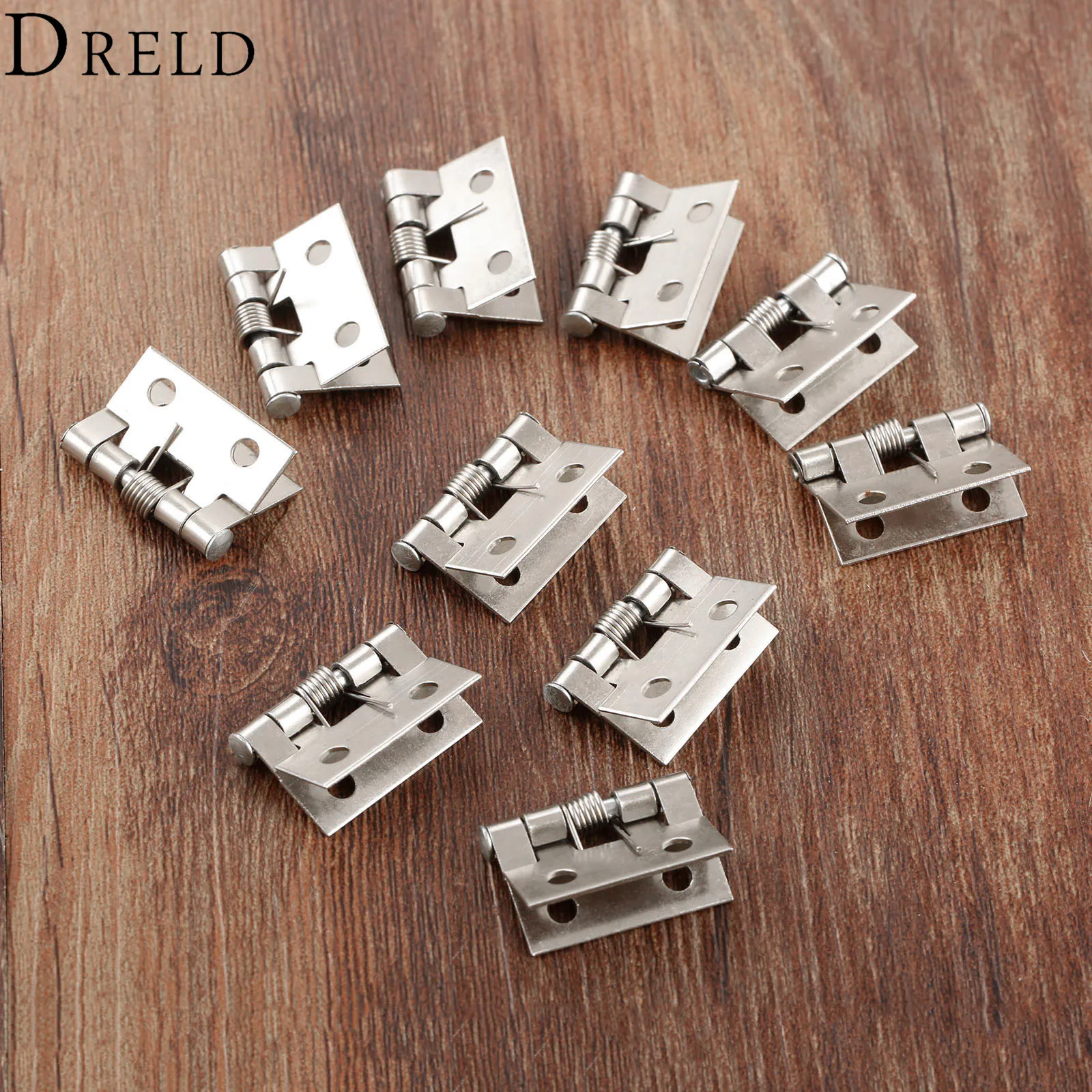 DRELD 10 قطع الربيع المحملة بعقب مفصلات تجهيزات الأثاث مجلس الوزراء درج صندوق مجوهرات ديكور البسيطة المفصلي الأثاث الأجهزة DRELD 10 قطع الربيع المحملة بعقب مفصلات تجهيزات الأثاث مجلس الوزراء درج صندوق مجوهرات ديكور البسيطة المفصلي الأثاث الأجهزة