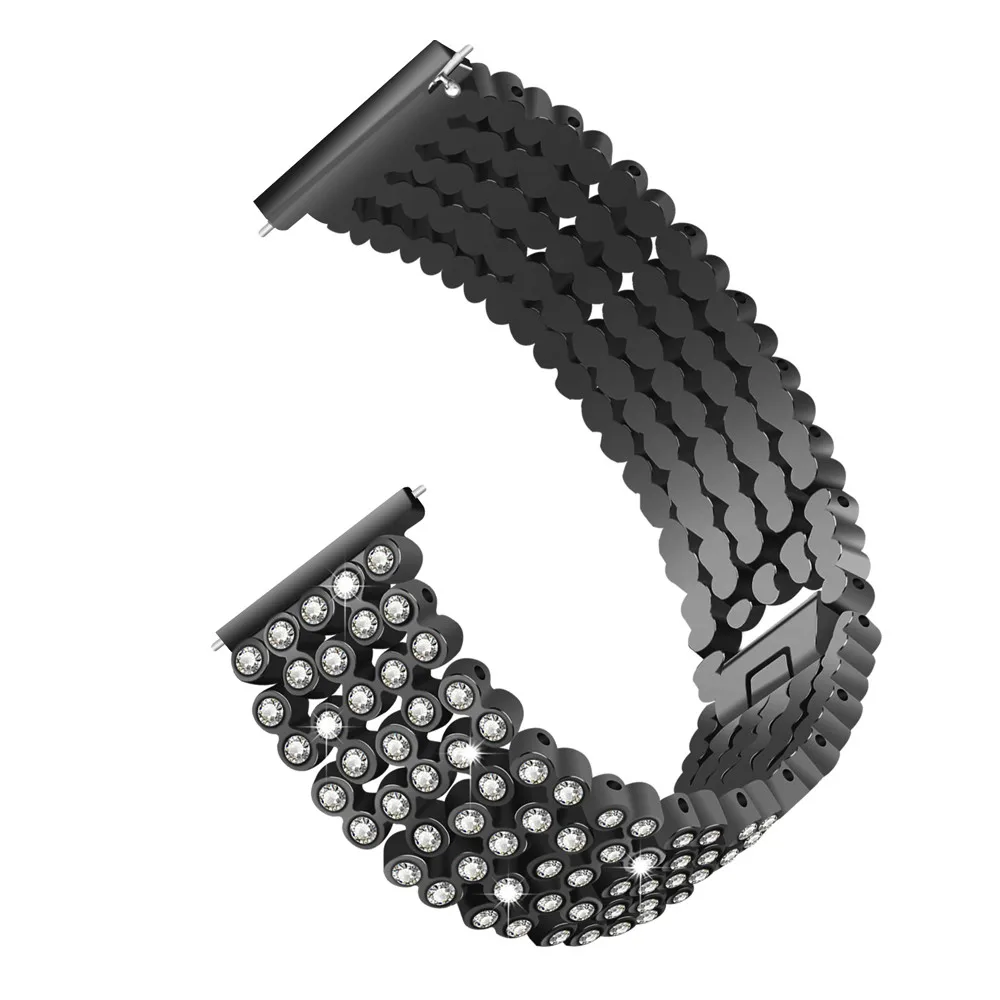 Роскошные хрустальные Съемная крышка из сплава часы ремешок для Fitbit Versa Прямая Mar 30