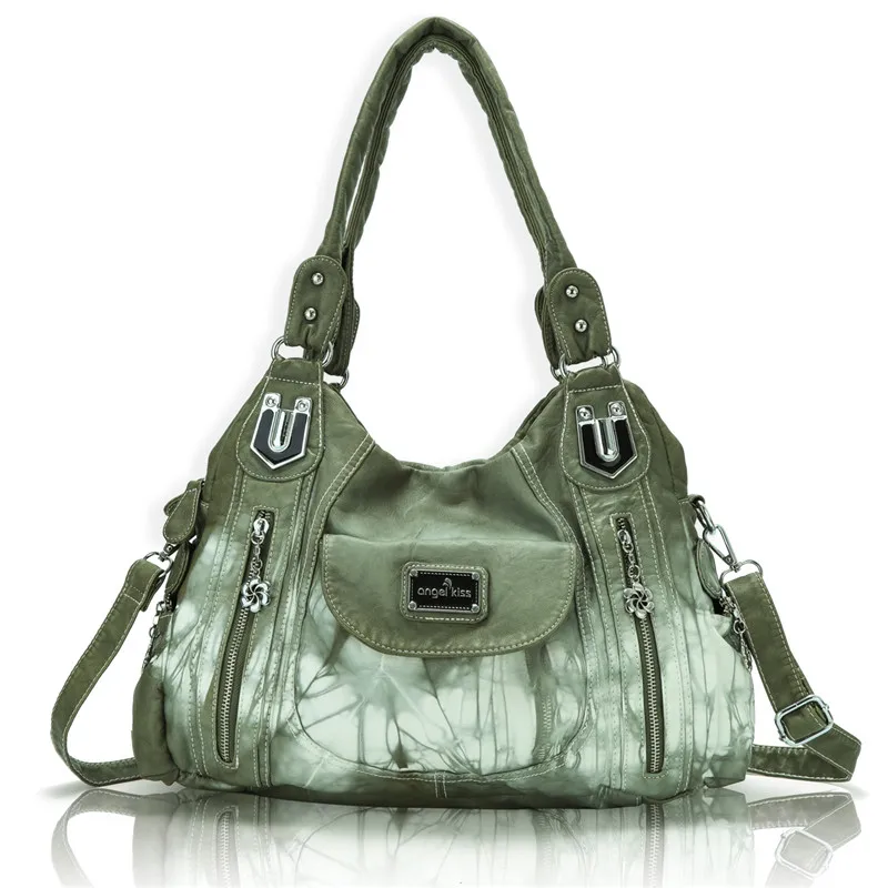 Handbag Hobo Women Handbag Roomy Multiple Pockets Street ladies Shoulder Bag Fashion Nylon Tote Satchel Bag for Women