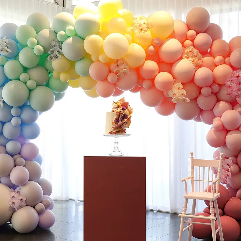 30 шт. 5 дюймов Макарон цвет пастельные воздушные шарики в виде леденцов круглый, из латекса Гелиевый шар для дня рождения