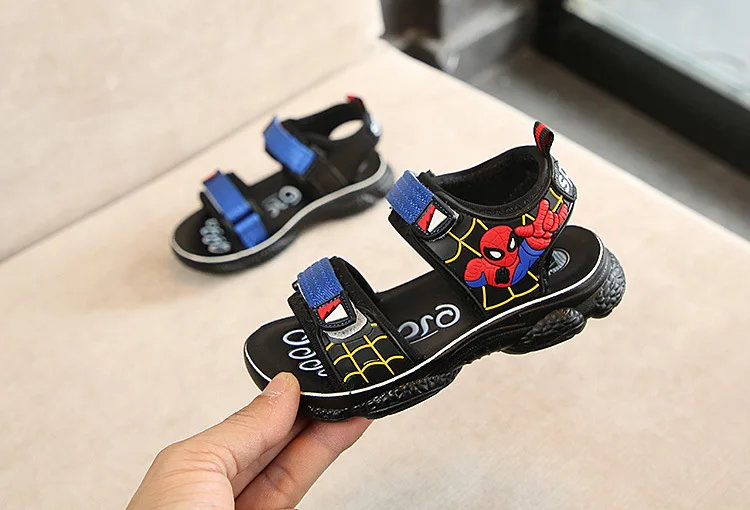 Детские кожаные сандалии для мальчиков спортивная обувь летние Дети сандалии Ортопедические из искусственной кожи, для детей; Размеры 21-37девушка
