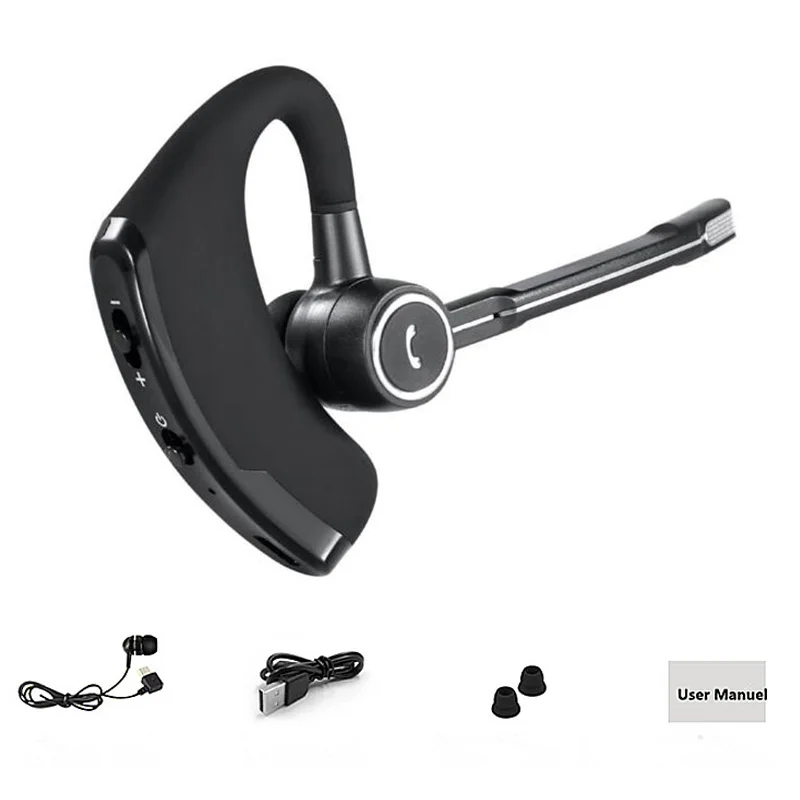 

Business Bluetooth Earphone Noise Cancelling Voice Control Wireless Headphone Driver Sports Running Headset for iPhone Android