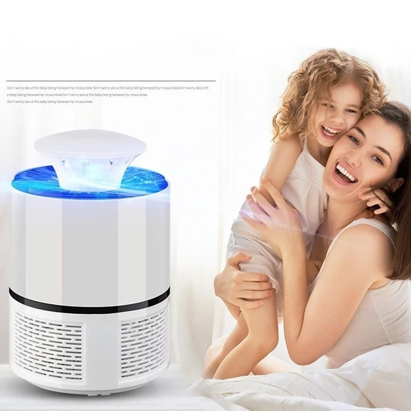 6 Lamp Electronic Mosquito Killer Indoor Mosquito Trap Inhaled Fly USB Charger