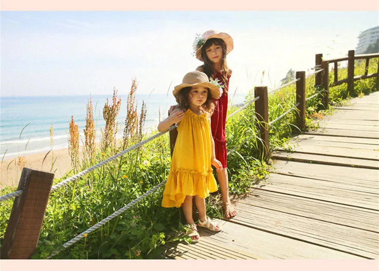 chiffon ruffles girls dress summer 2017 bohemian irregular maxi long red brand princess dress little teenagers girls clothes 4 5 6 7 8 9 10 11 12 13 14  years old little big teenage girls princess dress kids 2017 new girls dresses  (14)