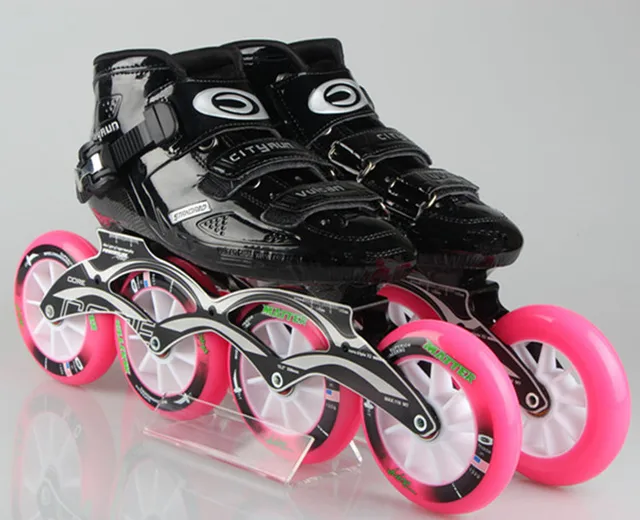 Cheap Cityrun vulcan Speed Skating Shoes Adults Breathable Lace-up Inline Skate Shoes With MATTER powerslide