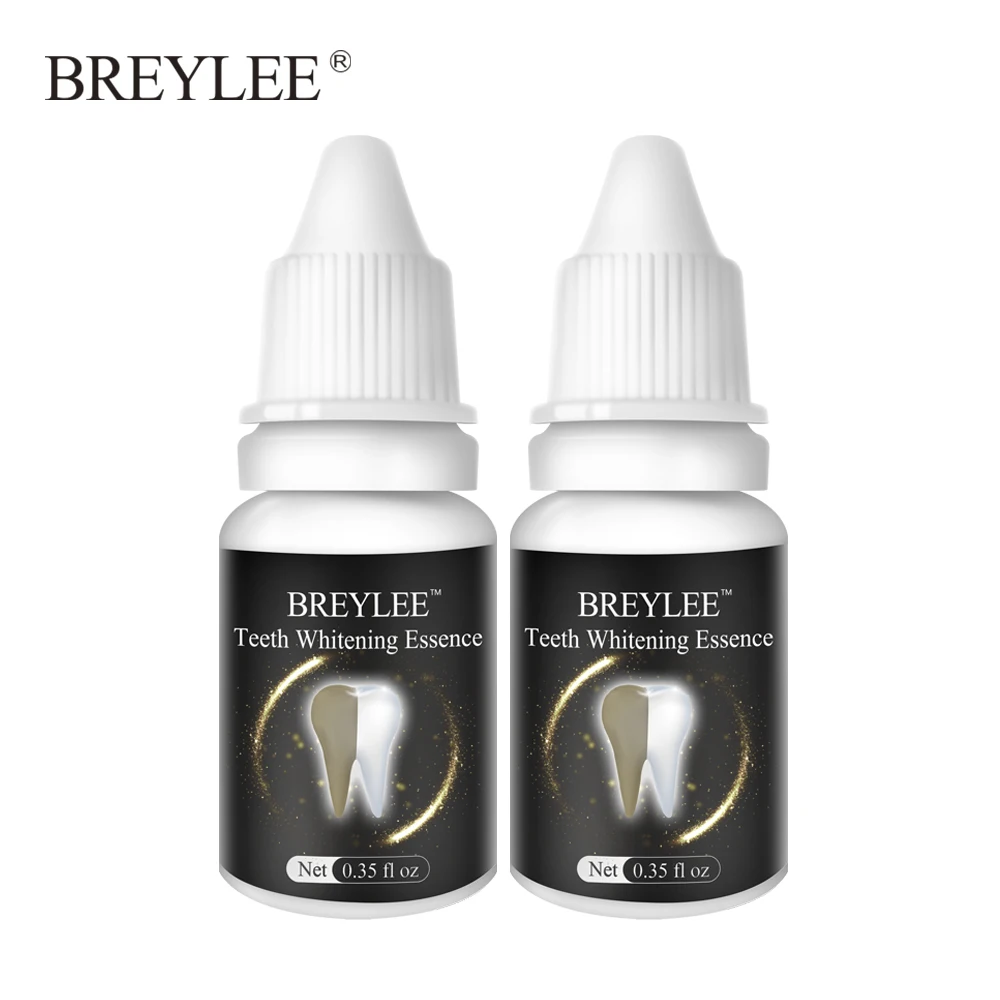 

BREYLEE Teeth Whitening Essence Oral Hygiene Cleaning Serum White Gel Teeth Care Tooth Bleaching Dental Tools Perfect Smile 2PCS
