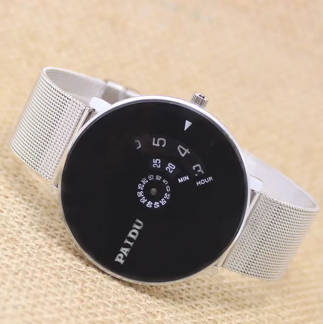 Fashion Full Steel Women Dress Turntable Watches Hour Clocks Mens Mesh Casual Un Fashion Full Steel Women Dress Turntable Watches Hour Clocks Mens Mesh Casual Un